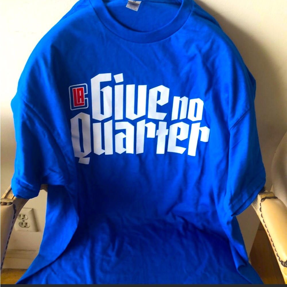 Gildan LA Clippers🏀Give No Quarter Blue T-Shirt / Size:XL / New Never Worn